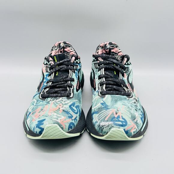 Brooks Shoes Womens 7.5 Multicolor Graffiti Adrenaline GTS 22 Running Sneakers - Picture 2 of 10